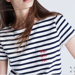 Madewell x Sezane Moi Avec Toi Striped Tee